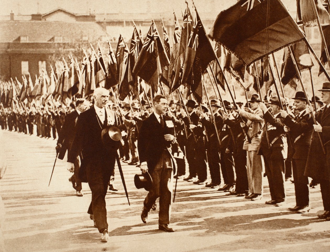 İngiliz Lejyonu ile Kral Edward, 1914-1918 by English Photographer