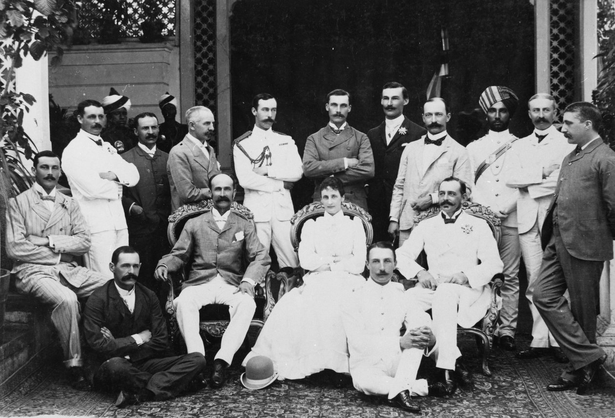 Lord and Lady Lansdowne ve Staff, Viceregal Lodge
