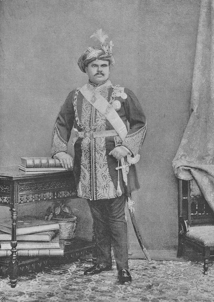 Bhavnagarlı Maharaja Takhatsinhji by English Photographer