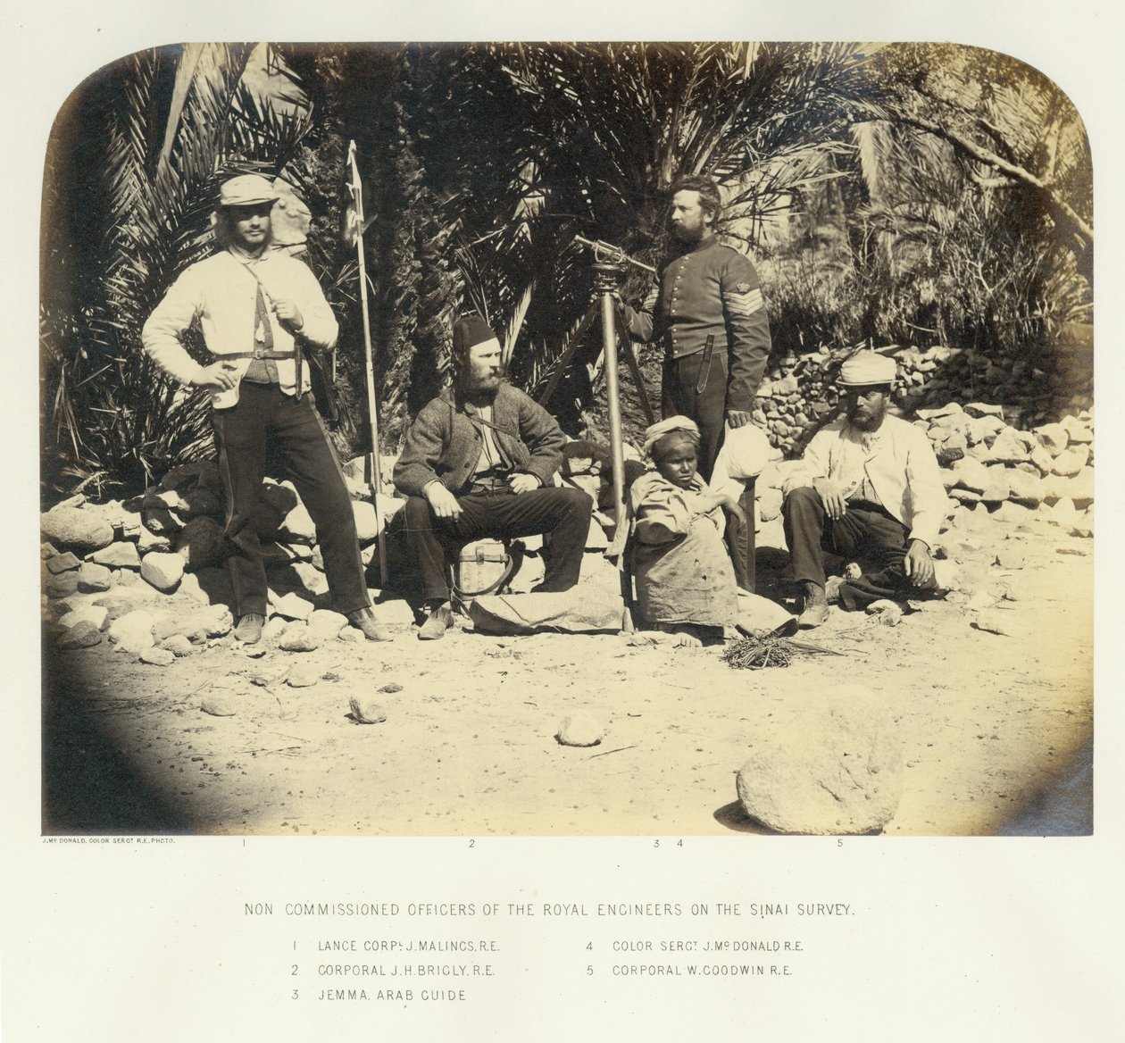 Sina Araştırma Seferi Üyeleri, 1868 by English Photographer