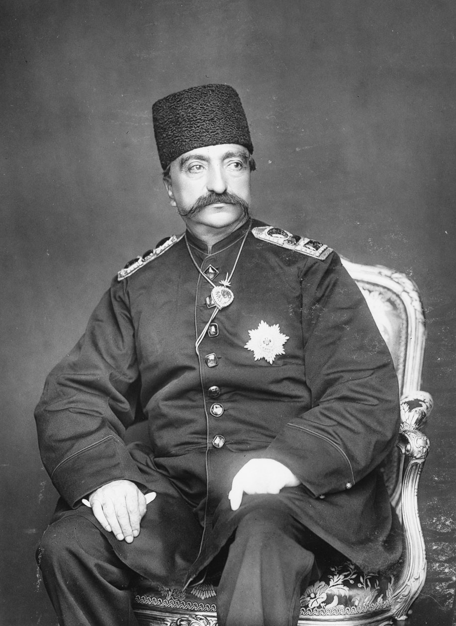 İranlı Naser al-Din Shah Qajar by English Photographer