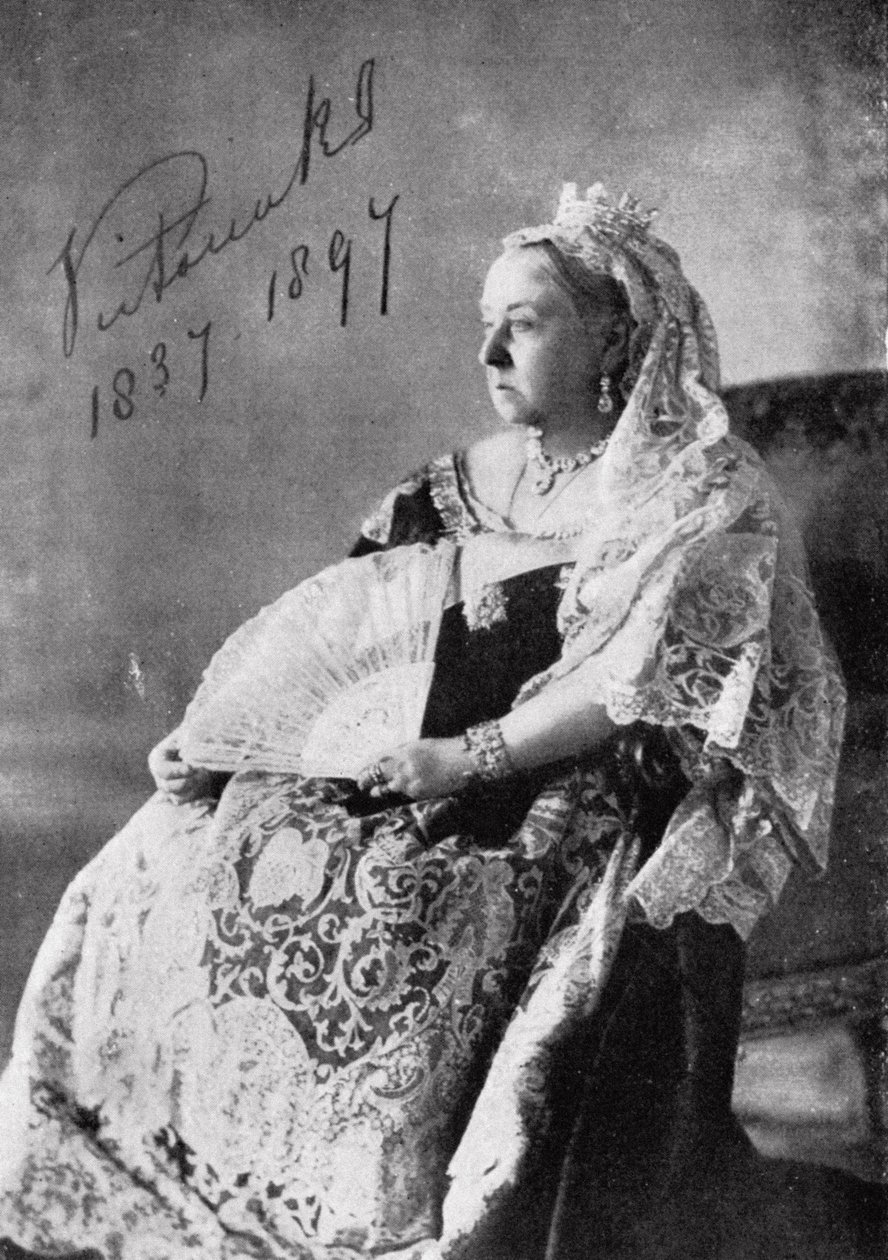 Kraliçe Victoria (1819-1901) Yetkili Elmas Jübile fotoğrafı, 1897 by English Photographer