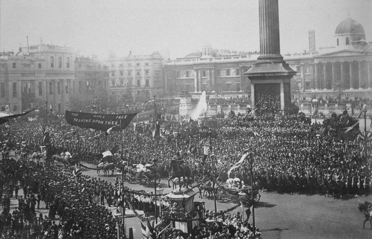 Kraliçe Victoria (1819-1901), Altın Jübile kutlamaları sırasında Trafalgar Meydanı