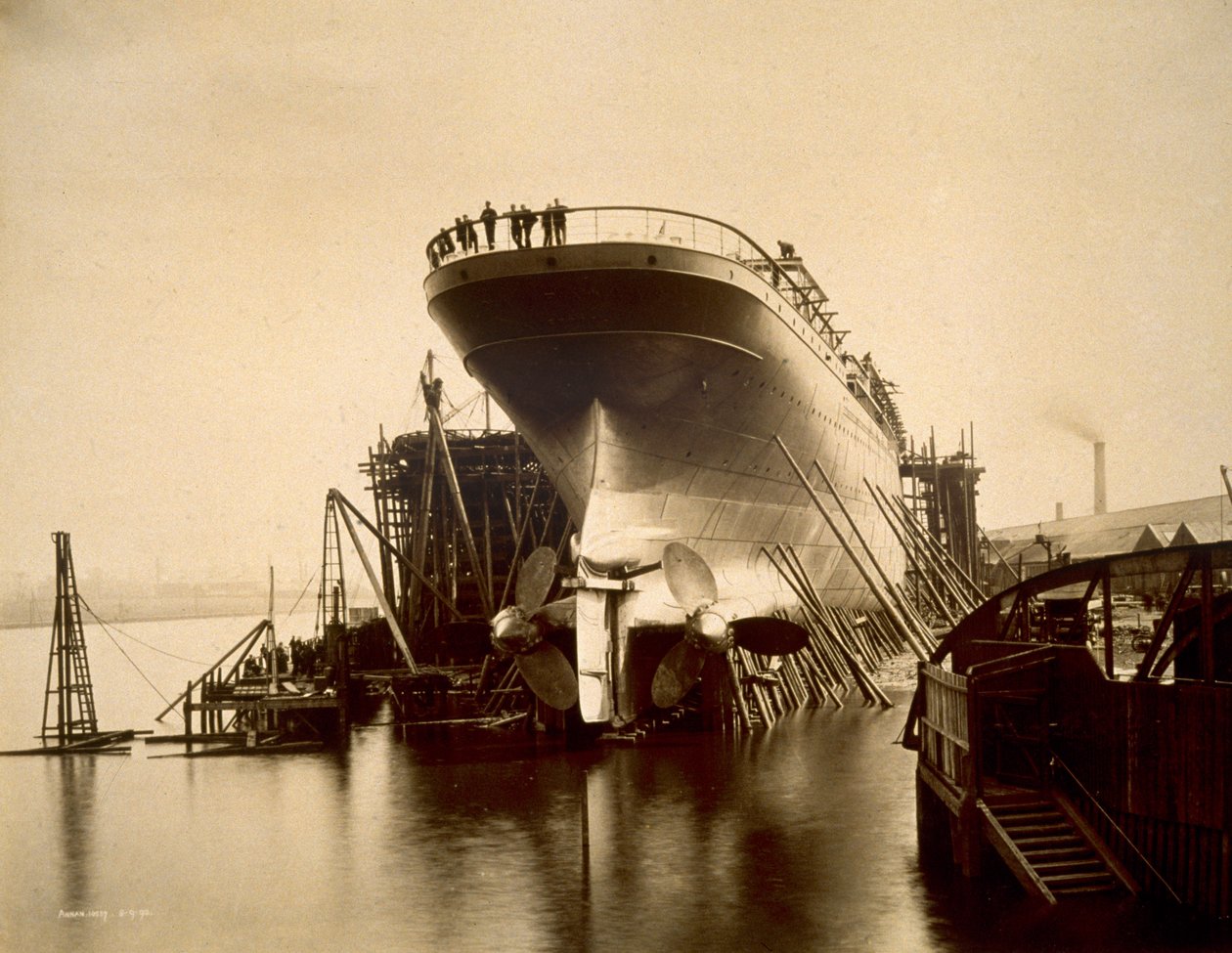 RMS Campania, 1892 by English Photographer