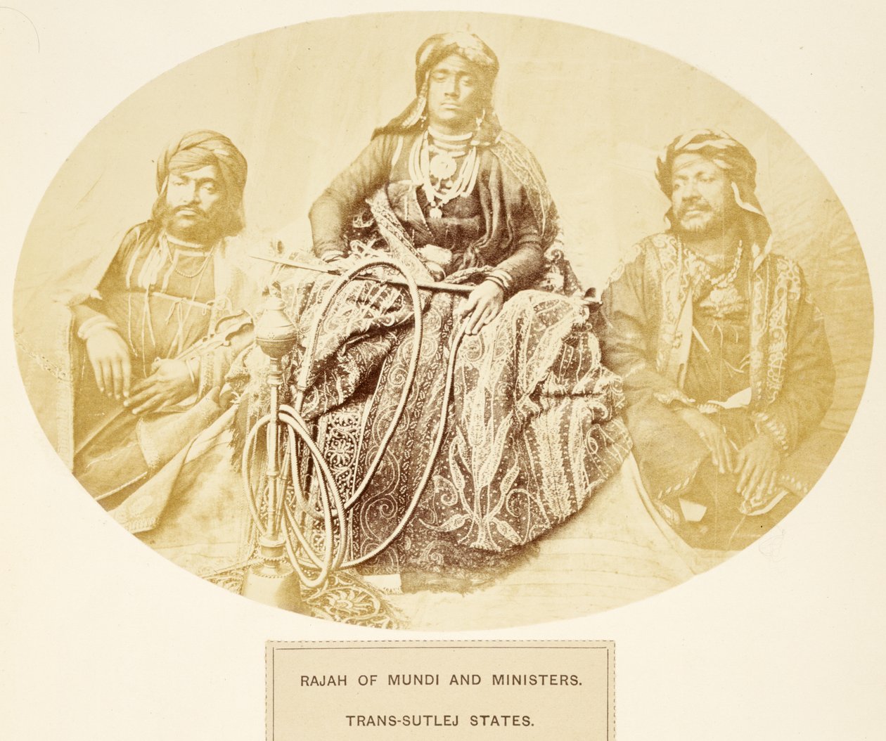 Mundi Rajah ve Bakanlar, Trans-Sutlej Devletleri, Hindistan Halkından, J. Forbes Watson tarafından, 1868