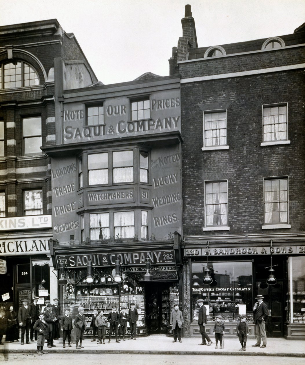 Saqui und Company, 282 Bishopsgate, Londra, 1900