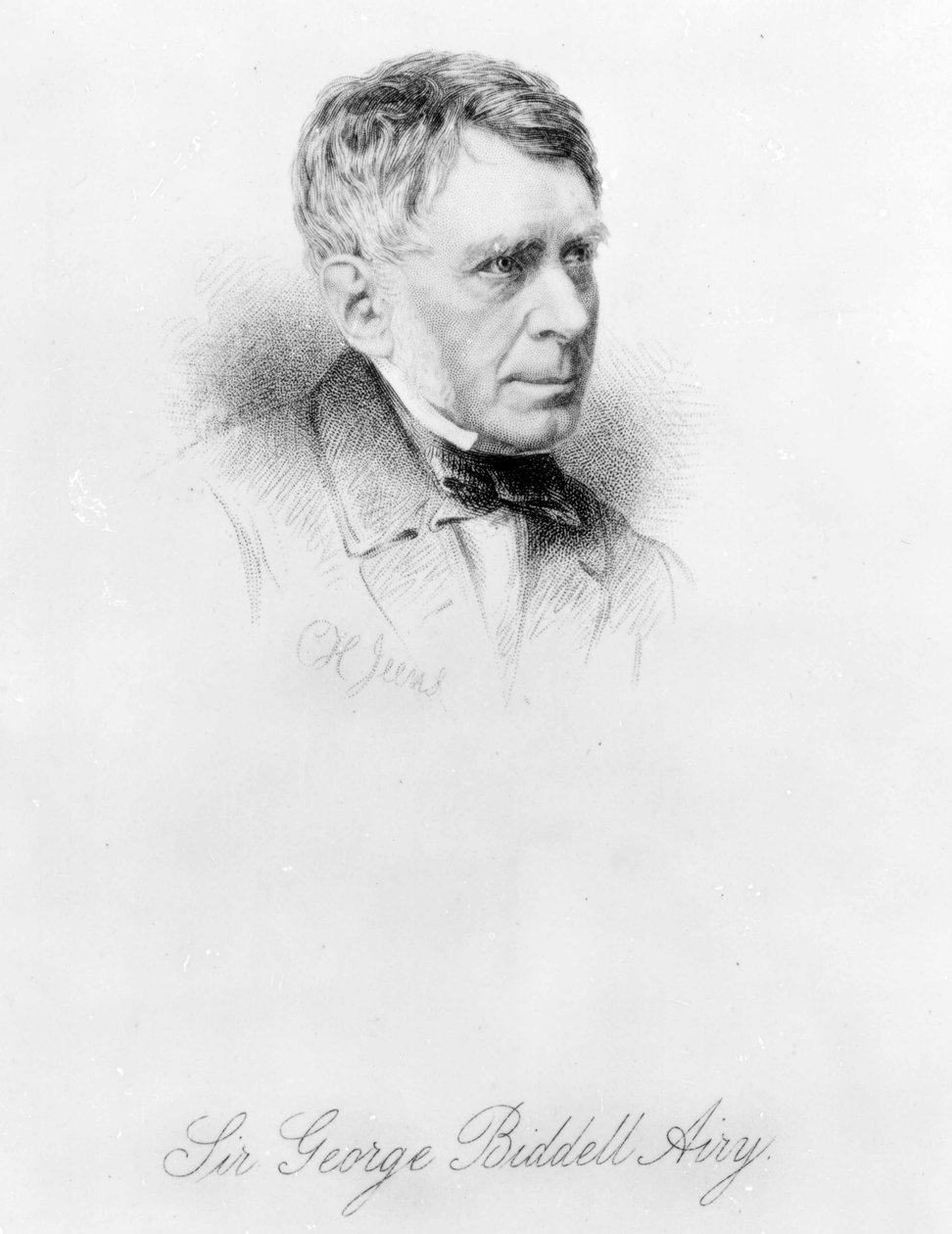Sir George Biddell Airy, CH Jeens tarafından oyulmuş by English Photographer