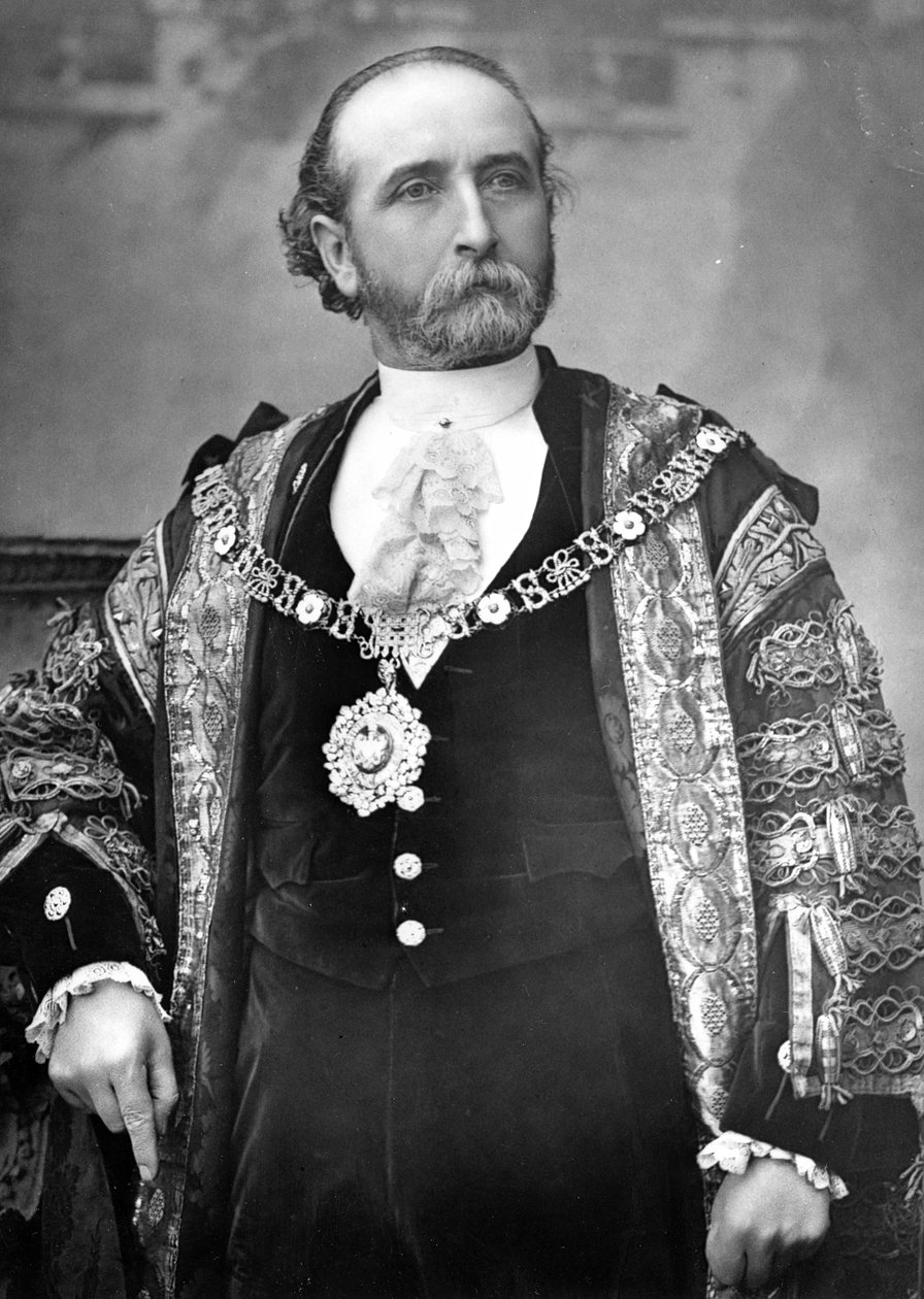 Sir James Whitehead, Londra Belediye Başkanı, c.1888-9 by English Photographer