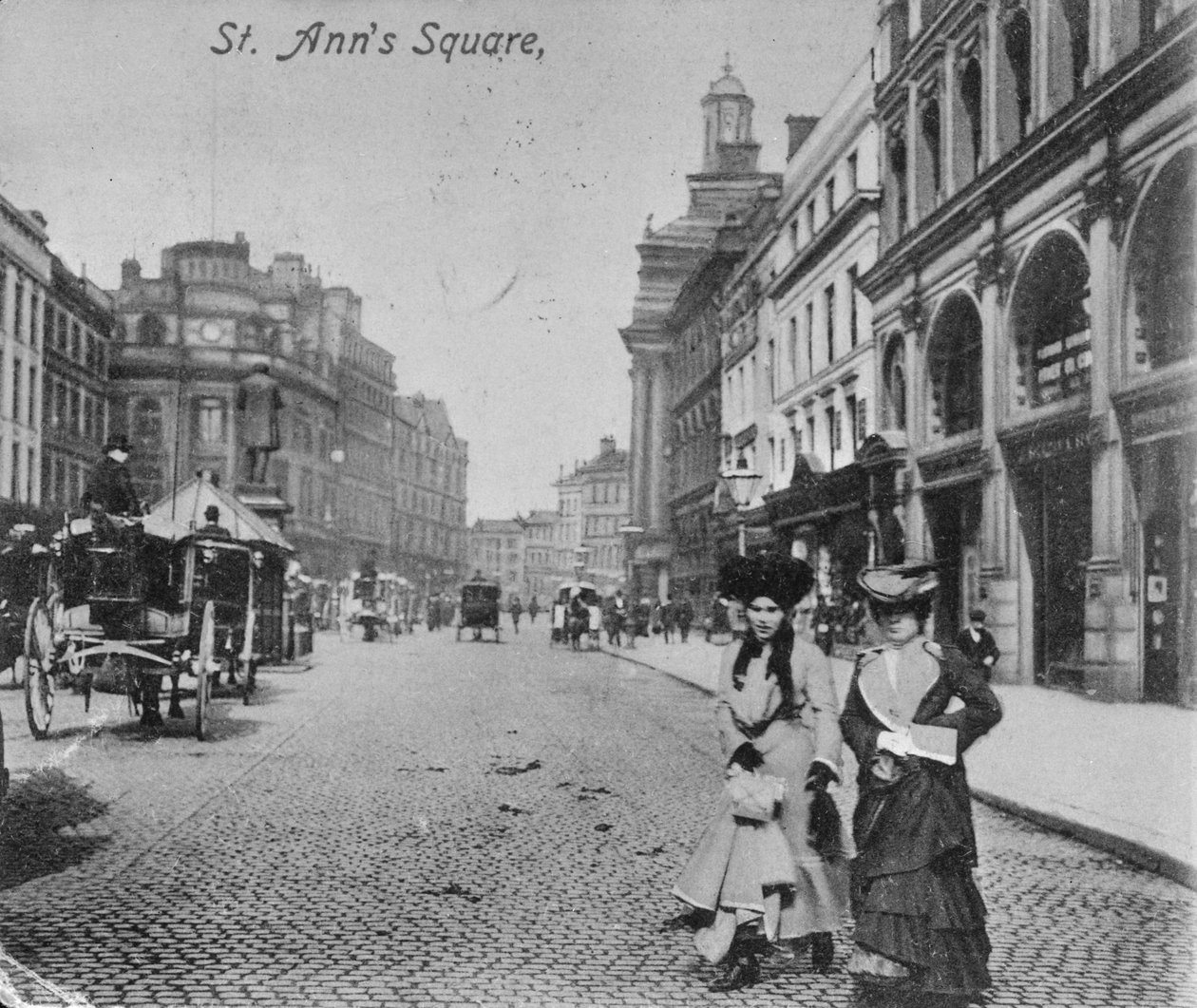 Aziz Ann Meydanı, Manchester, c.1910 by English Photographer
