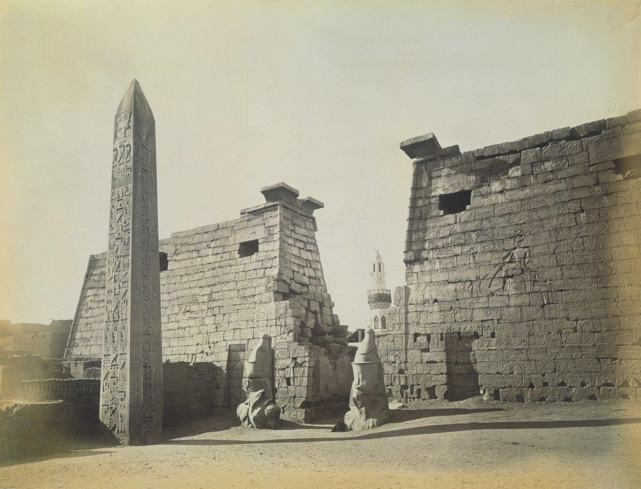 Luksor Tapınağı, 1878 by English Photographer