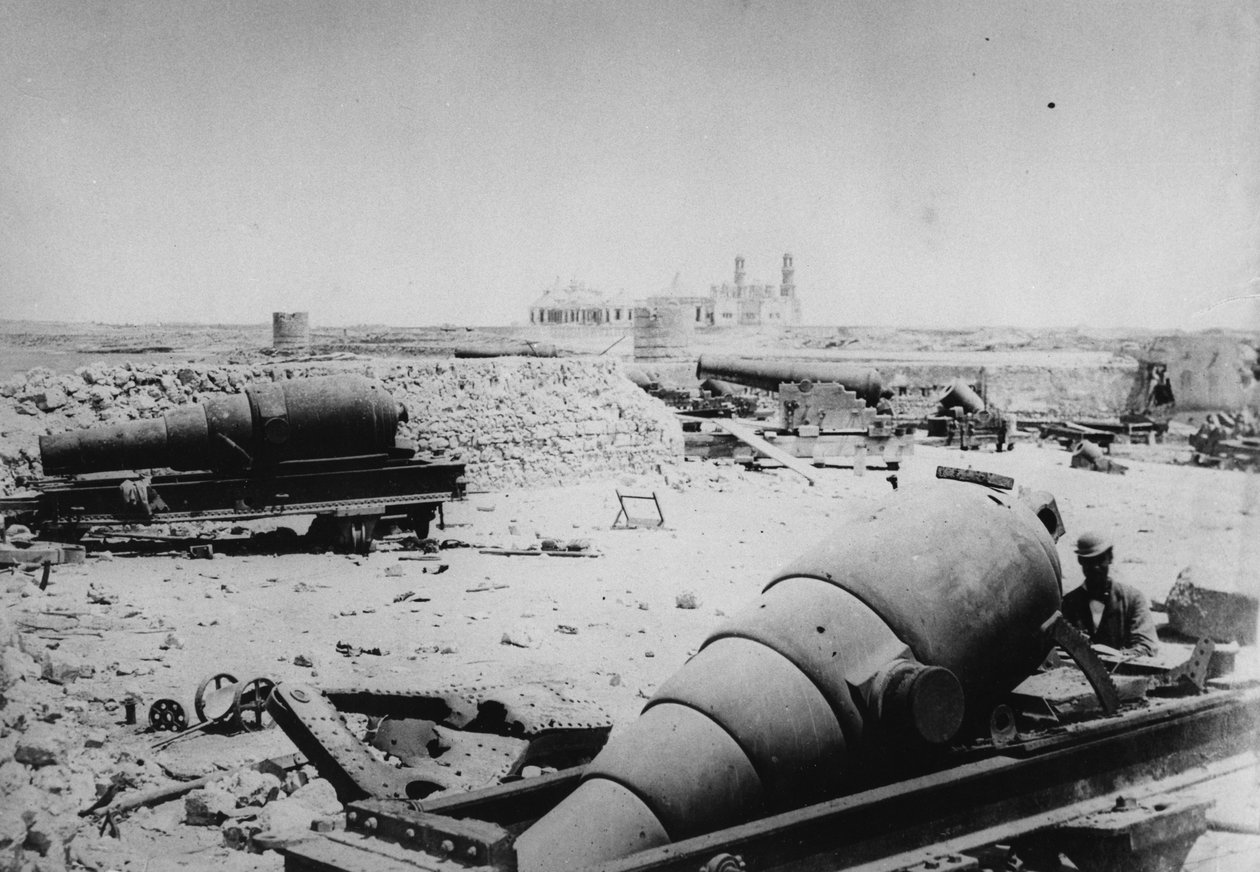 İskenderiye Bombardımanı, 1882 by English Photographer