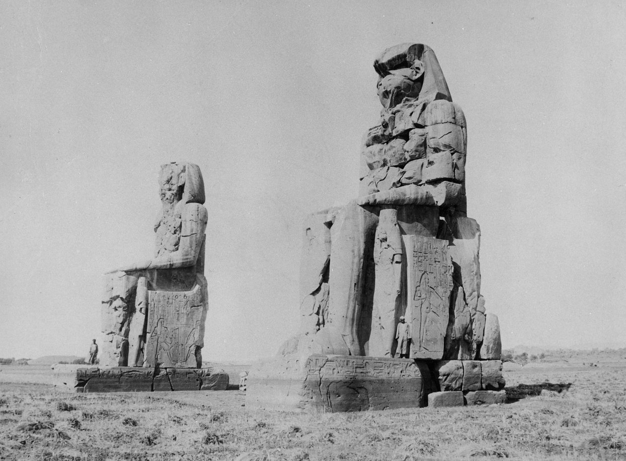 Amenophis III Heykeli ve Memnon Heykeli by English Photographer