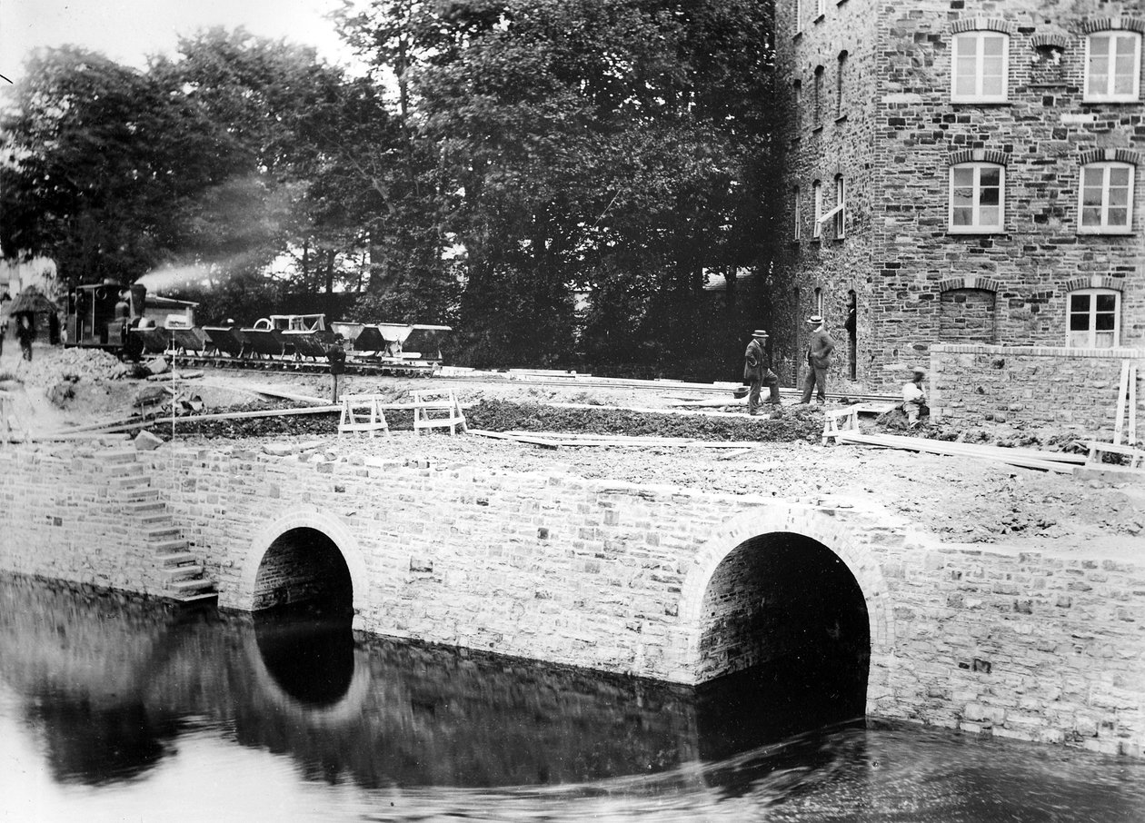 Lynton und Barnstaple Demiryolu İnşaatı, c.1897 by English Photographer
