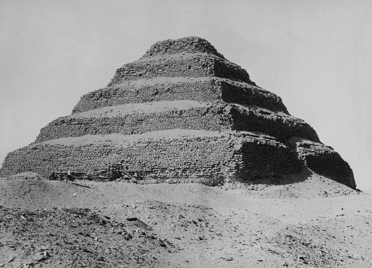 Sakkara Piramidi, c.1904-05 by English Photographer