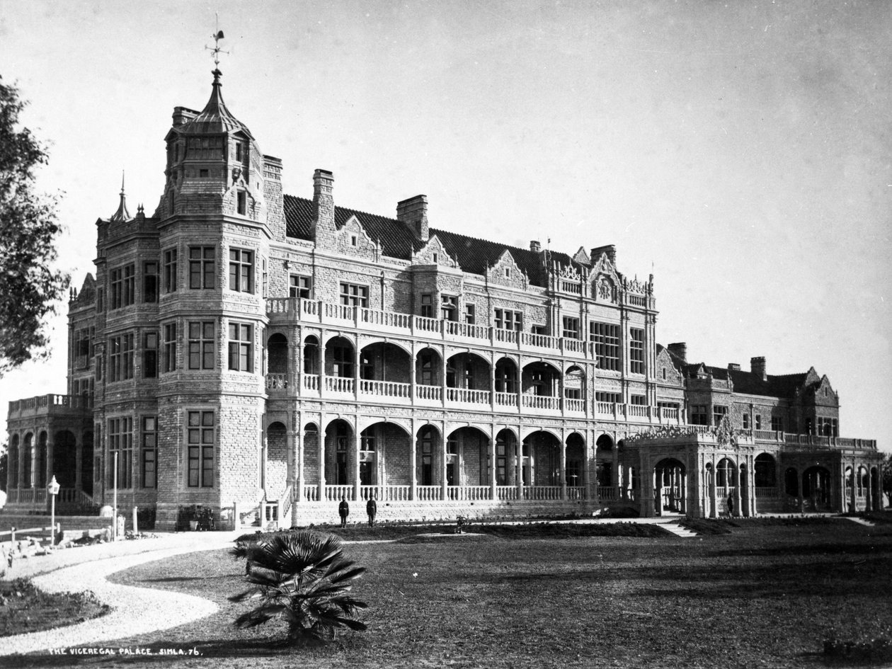 Viceregal Sarayı, Simla, 1890 dolayları by English Photographer