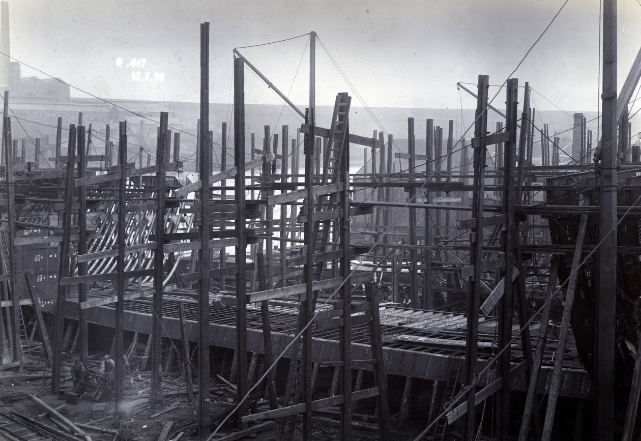 Sir W.G. Armstrong Mitchell and Co. Ltd., Low Walker tersanesinde, Newcastle upon Tyne, 1896