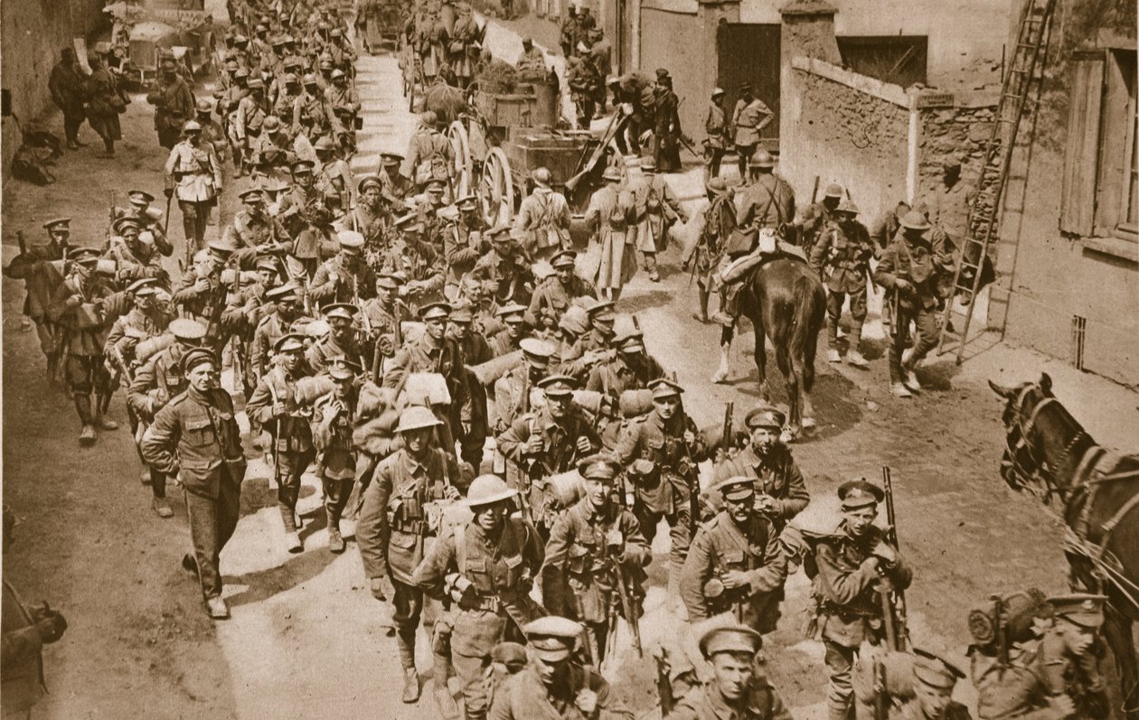 Tek bir kontrol altında tek bir amaç için birleşen iki kişi, 1914-19 by English Photographer