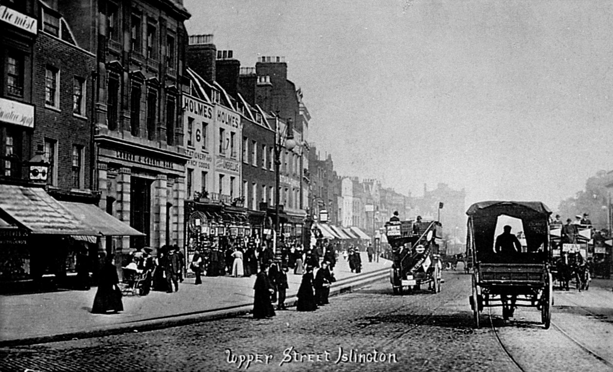 Upper Street, Islington, c.1906 by English Photographer