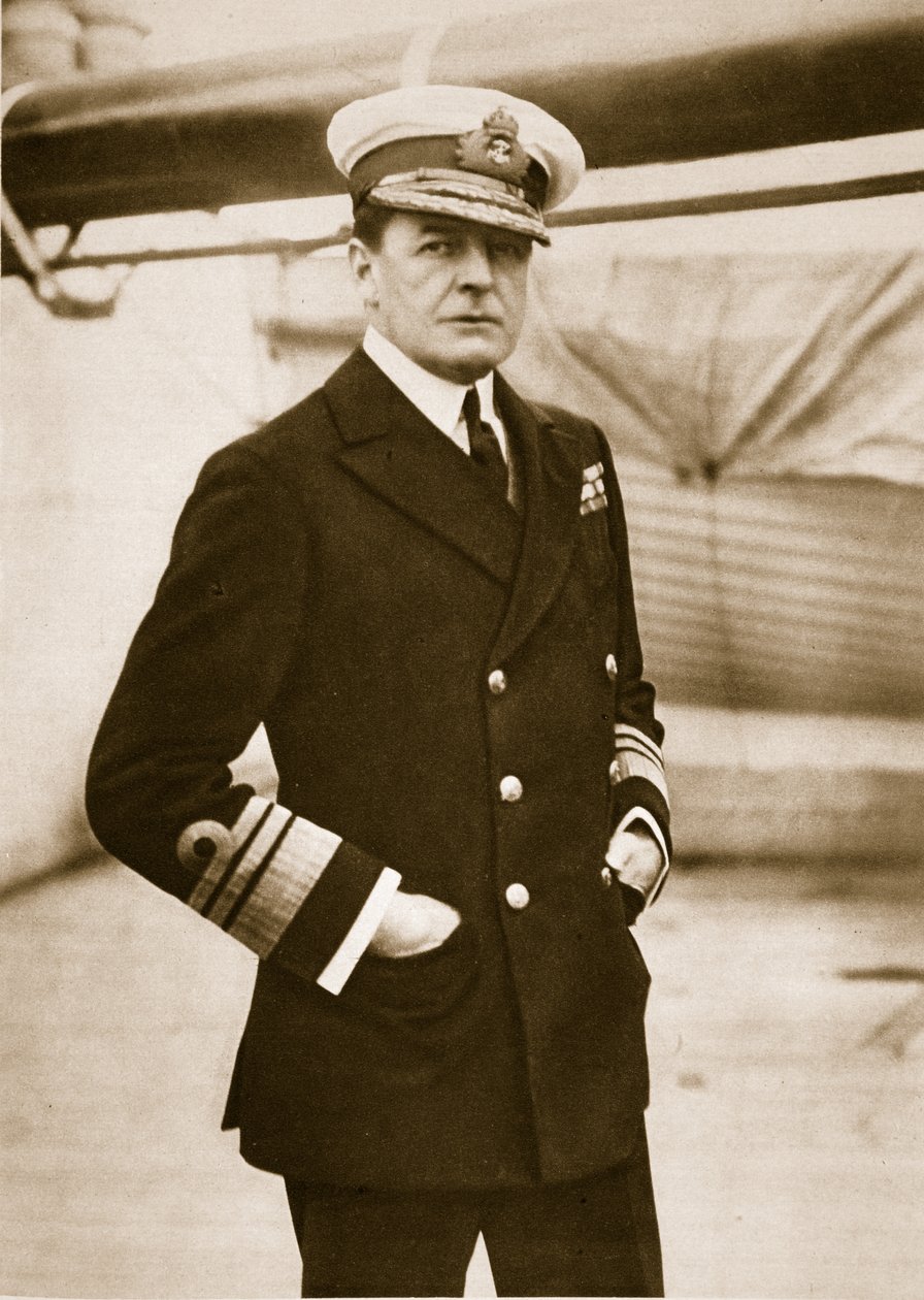 Koramiral Sir David Beatty, G.C.B., Savaş-Kruvazör Filosu Başkomutanı, 1914-19 by English Photographer