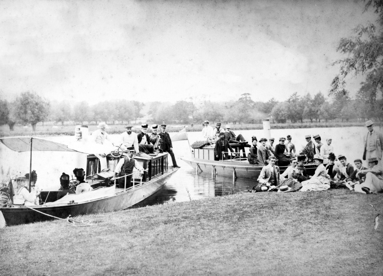 Victorian River Steamer Gezisi, 1890 dolayları by English Photographer
