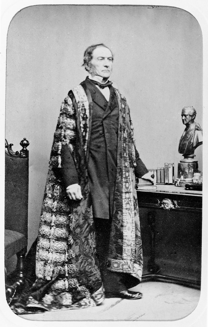 William Ewart Gladstone, 1860 dolayları by English Photographer