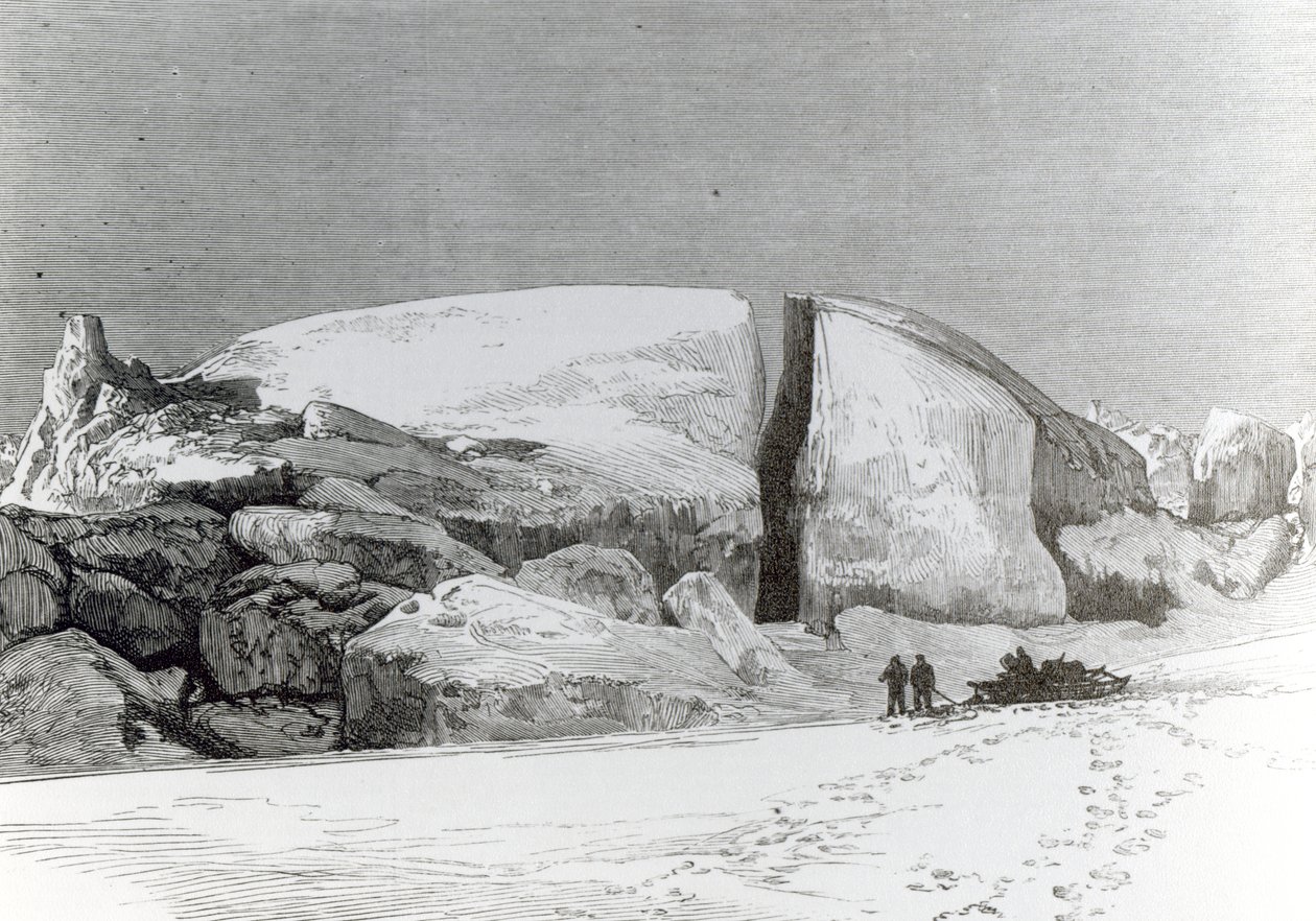 Bir Floe-Berg Aground, 