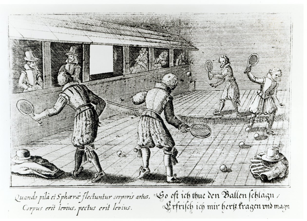 Aşağıda Sport Ballads ile Gerçek Tenis Oyunu by English School