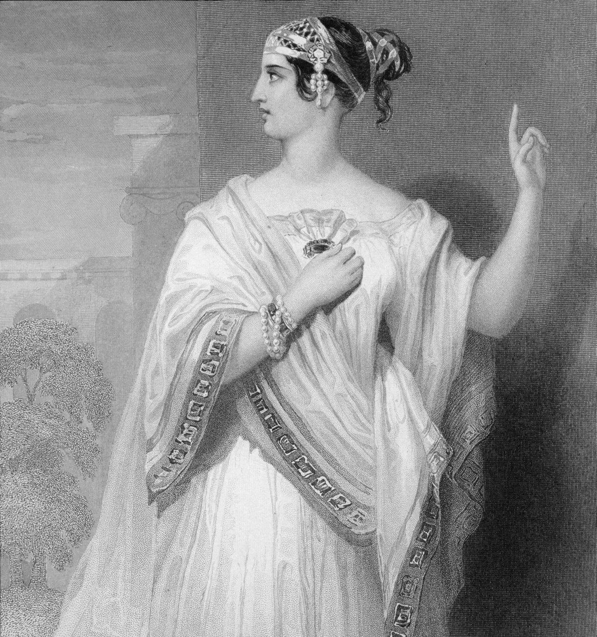 Bir Romalı Soylu Kadın, 1845 dolayları by English School