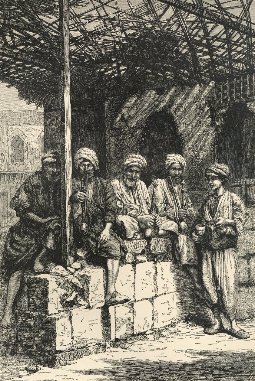 A Turkish Coffee-house  by English School