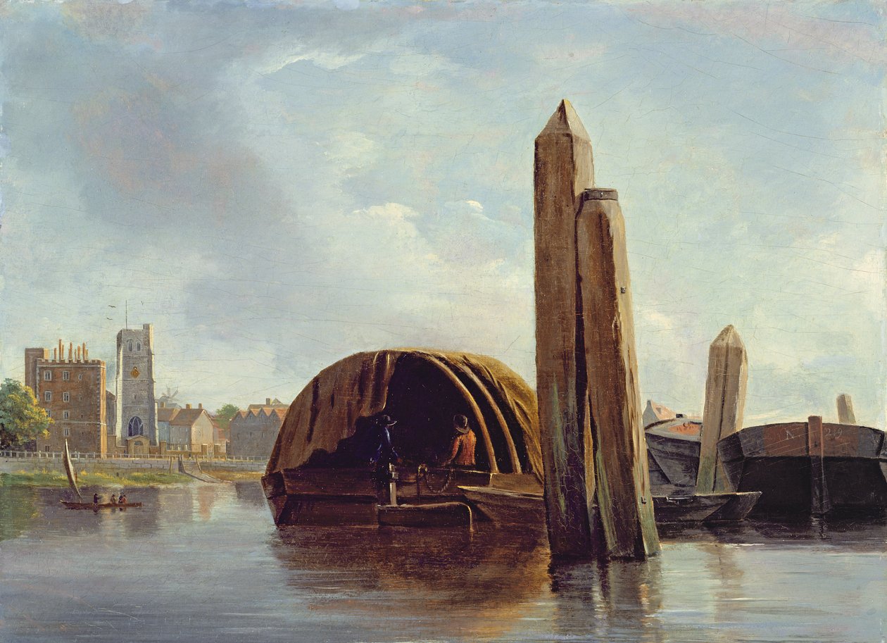 A View of Lambeth  by English School