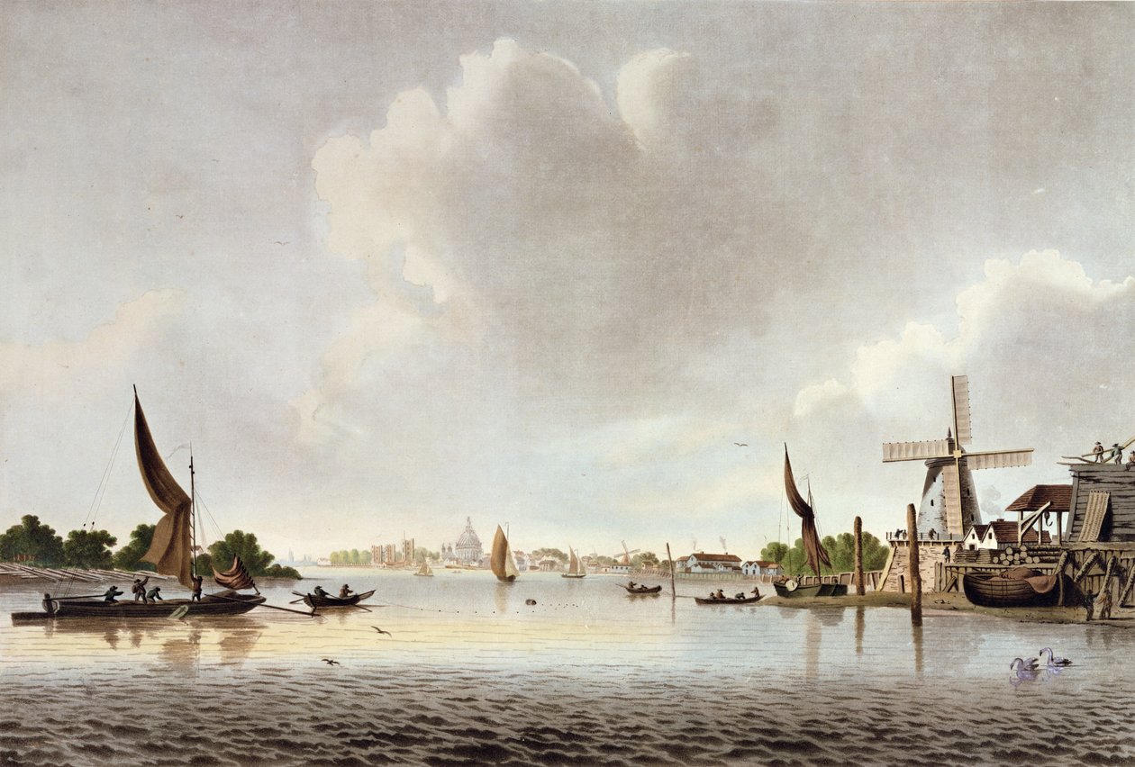 Vauxhall yakınlarındaki Thames Nehri