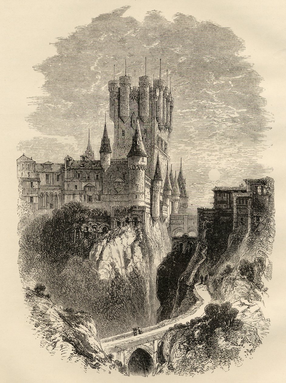 1862 Yangınından önce İspanya, Segovia