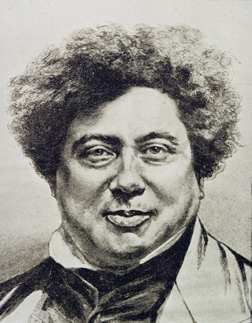 Alexandre Dumas Pere (1802-70) by English School