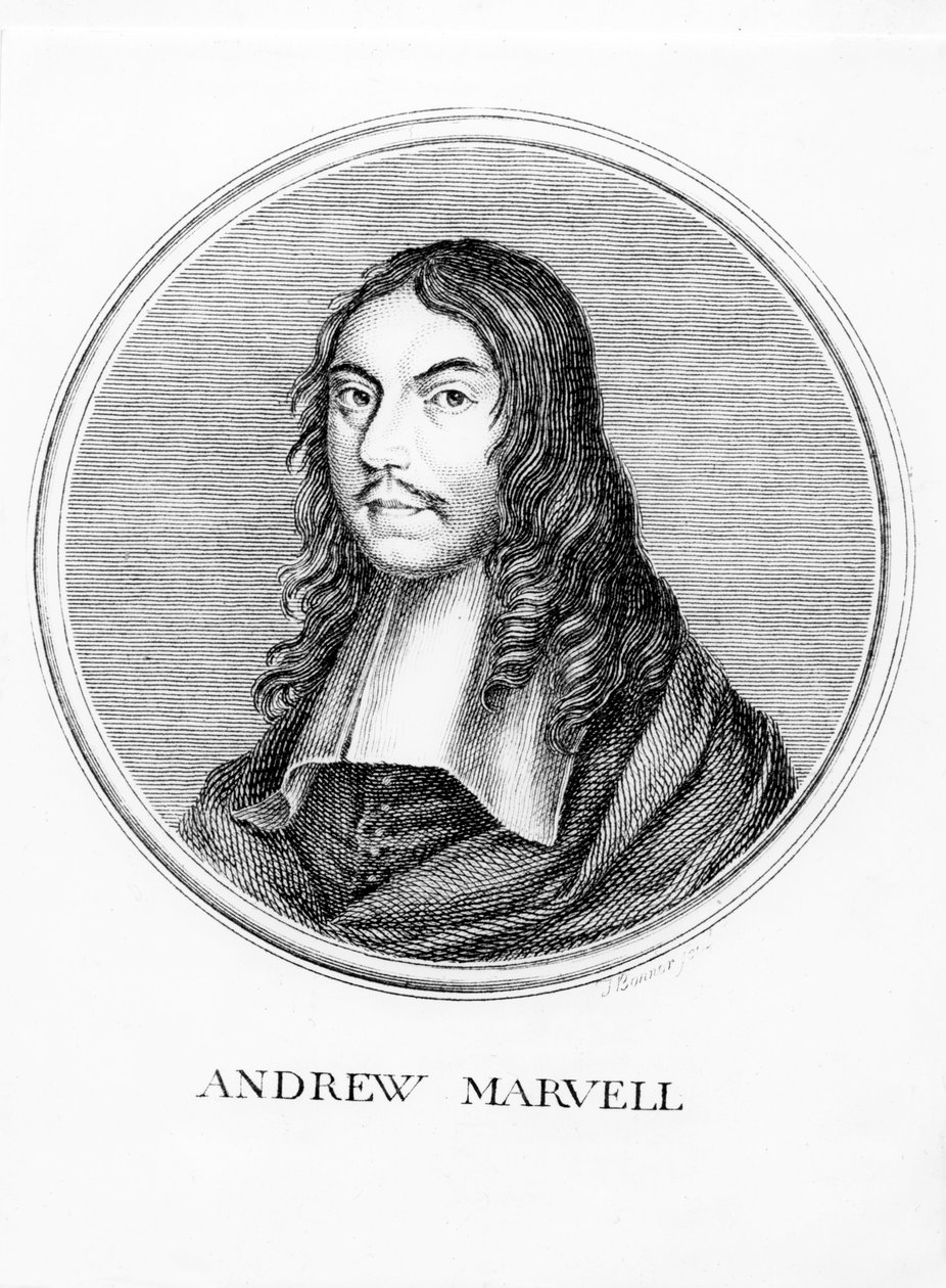 Thomas Bonner tarafından oyulmuş Andrew Marvell (1621-78) by English School