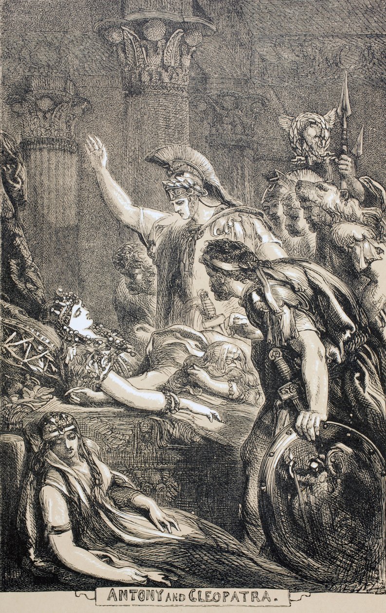 Antonius ve Kleopatra, 1890 by English School