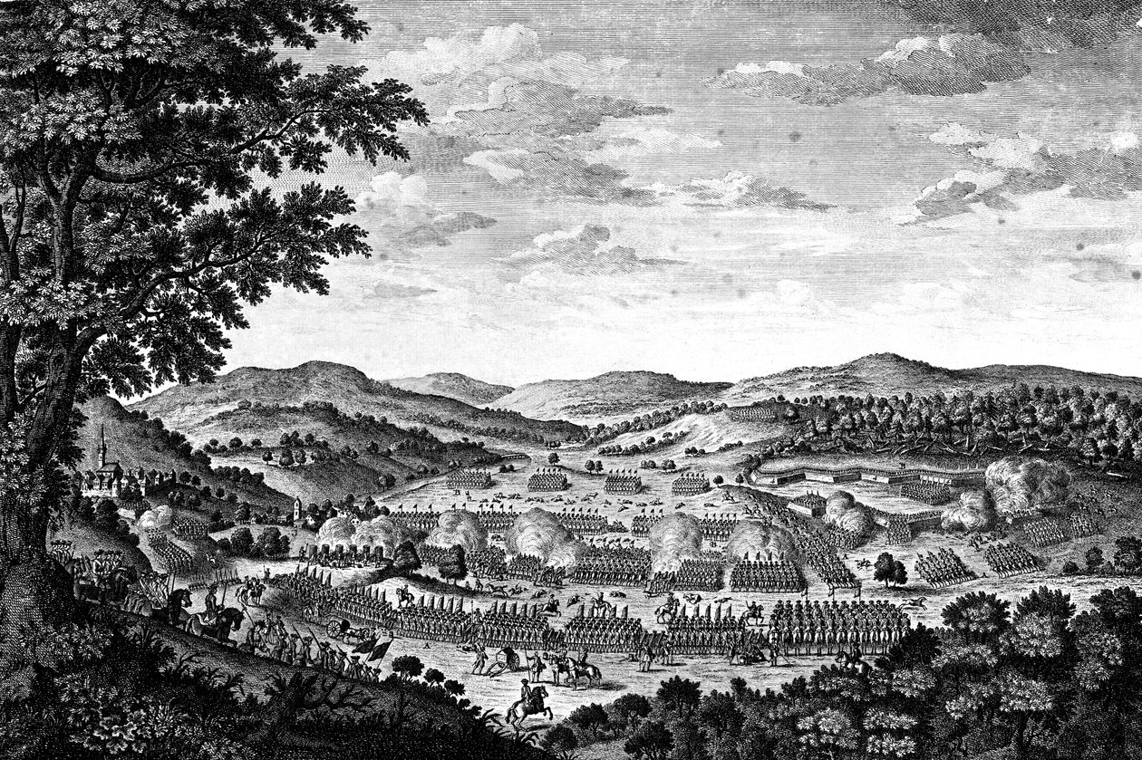 21 Nisan 1757 Reichenburg Savaşı by English School