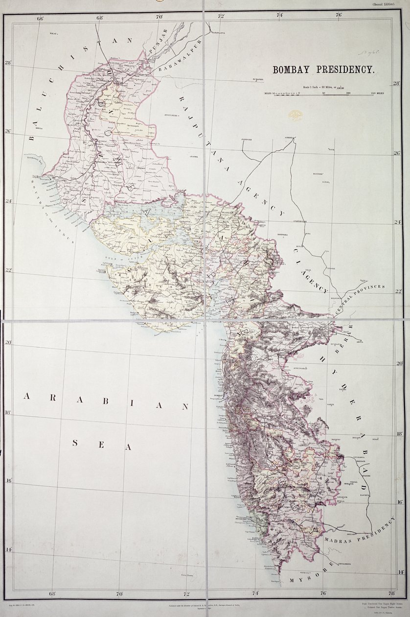 Bombay Başkanlığı, 1890 by English School