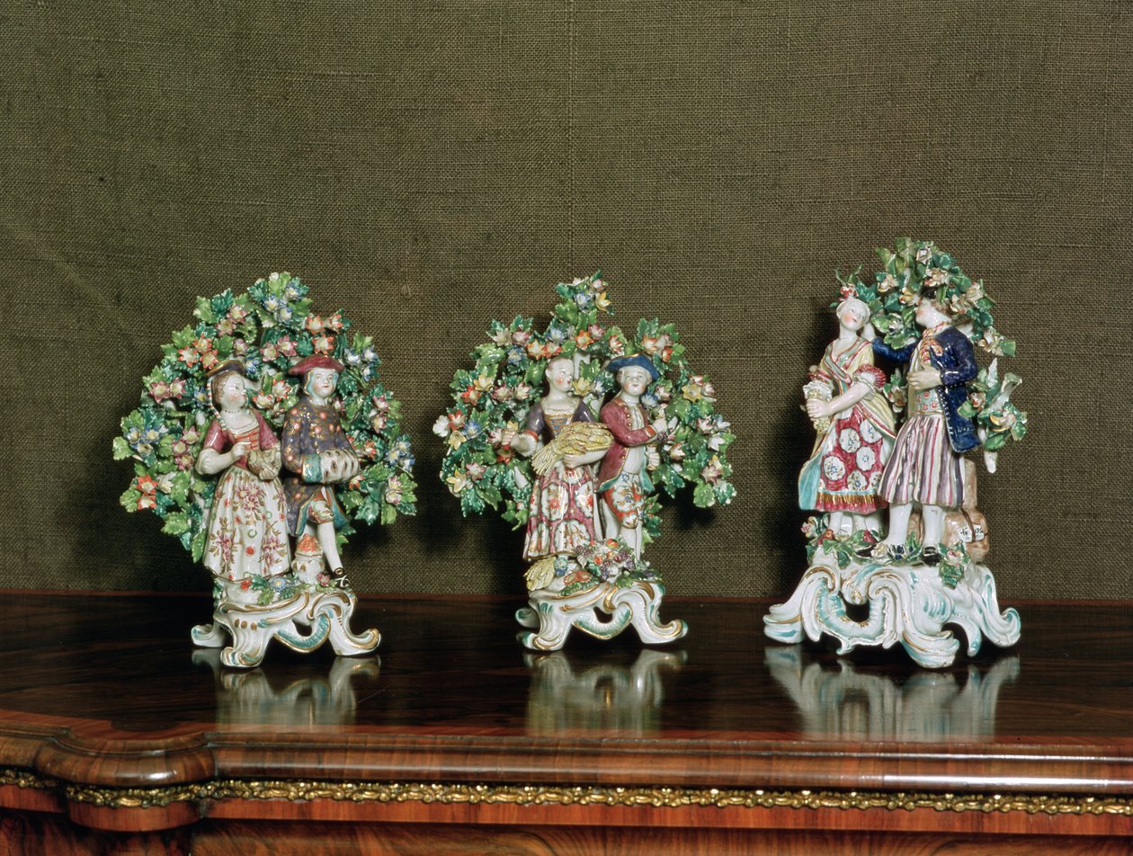 Yay porselen figürler, 1761 (seramik) by English School