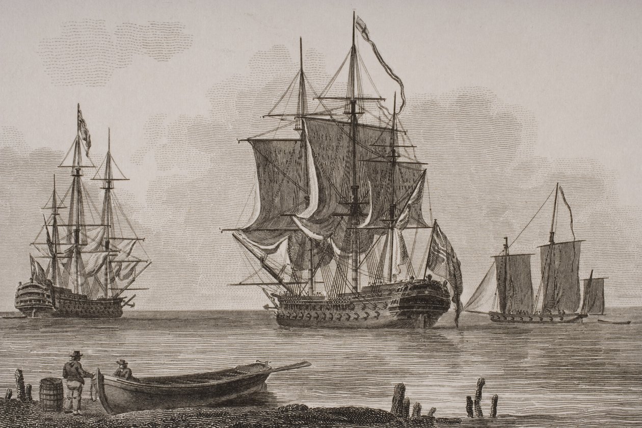 İngiliz Savaş Adamları, Thomas Milton (1743-1827) 1820 tarafından kazınmış by English School