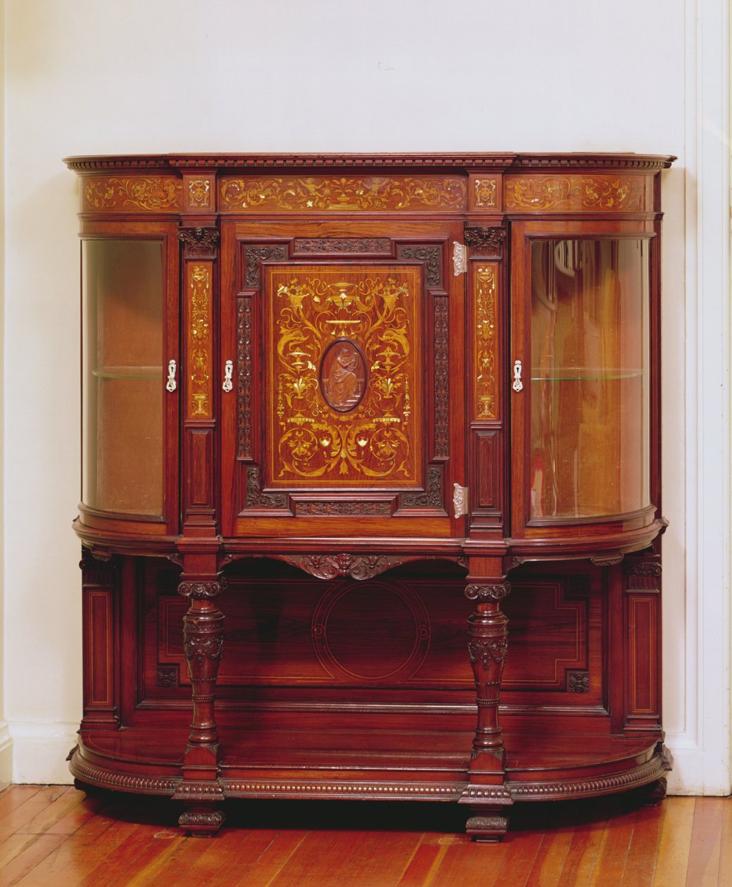 Dolap, Gillows, 1890 dolayları (sedef işlemeli meşe) by English School