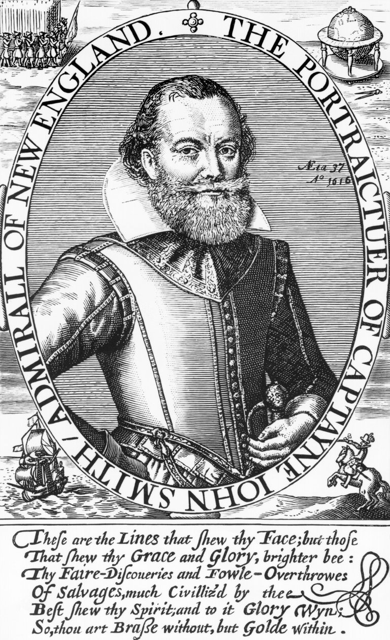 Kaptan John Smith (1580-1631) 1. Virginia Valisi, 1616 by English School