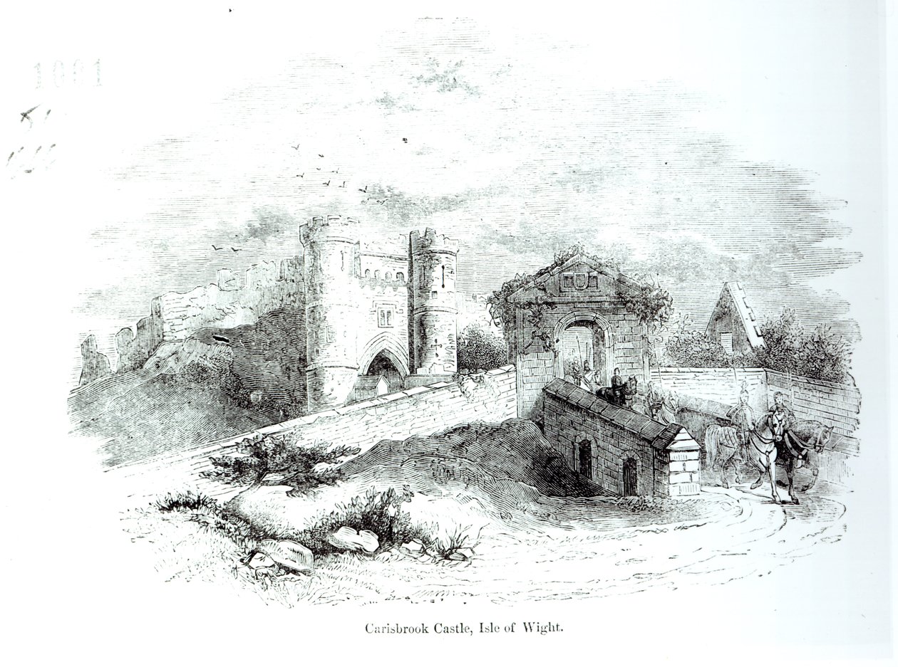 Carisbrooke Kalesi, Wight Adası by English School