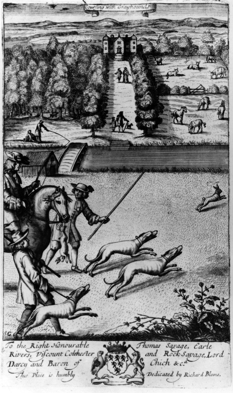Coursing with Greyhounds, Richard Blome tarafından yayınlanan 