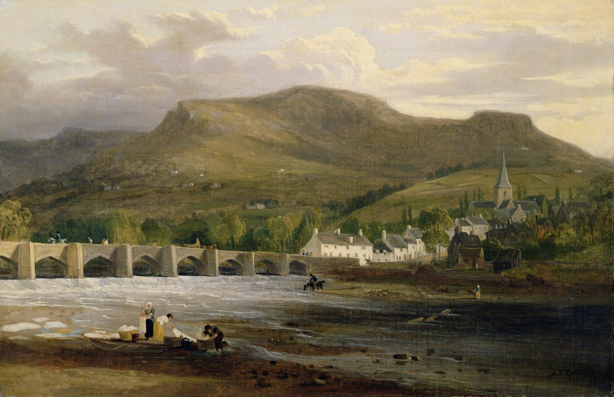 Crickhowell, Breconshire, c.1800  by English School