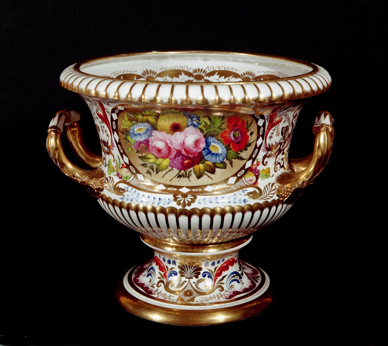 Derby porselen vazo, el boyaması, c.1820 (porselen) by English School