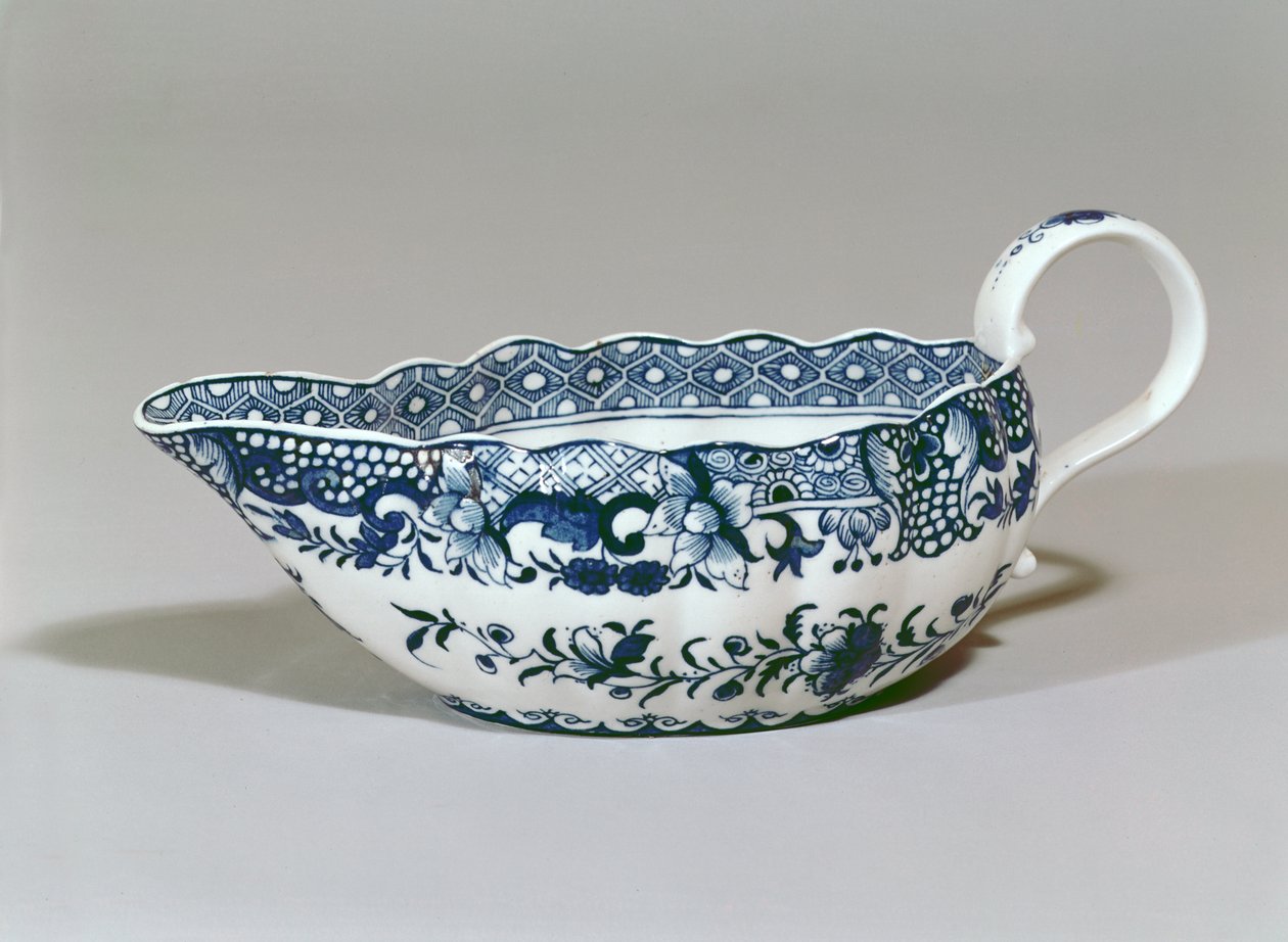 Derby soslu tekne, c.1765 (porselen) by English School
