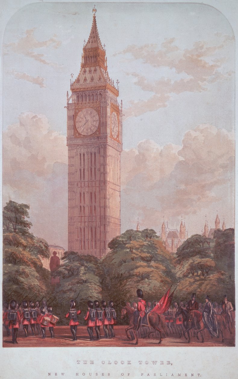 Big Ben için tasarım, 1859 by English School