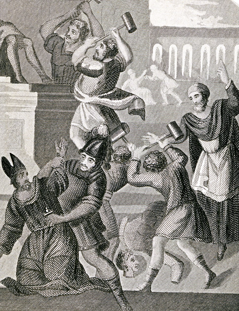 Baal tapınağının yıkılması by English School