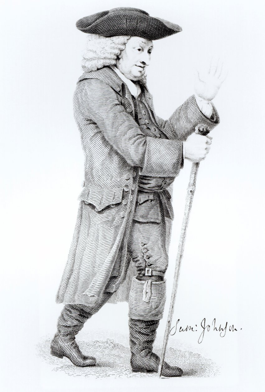 Dr Samuel Johnson (1709-84) (ayrıca bkz. 344380) by English School