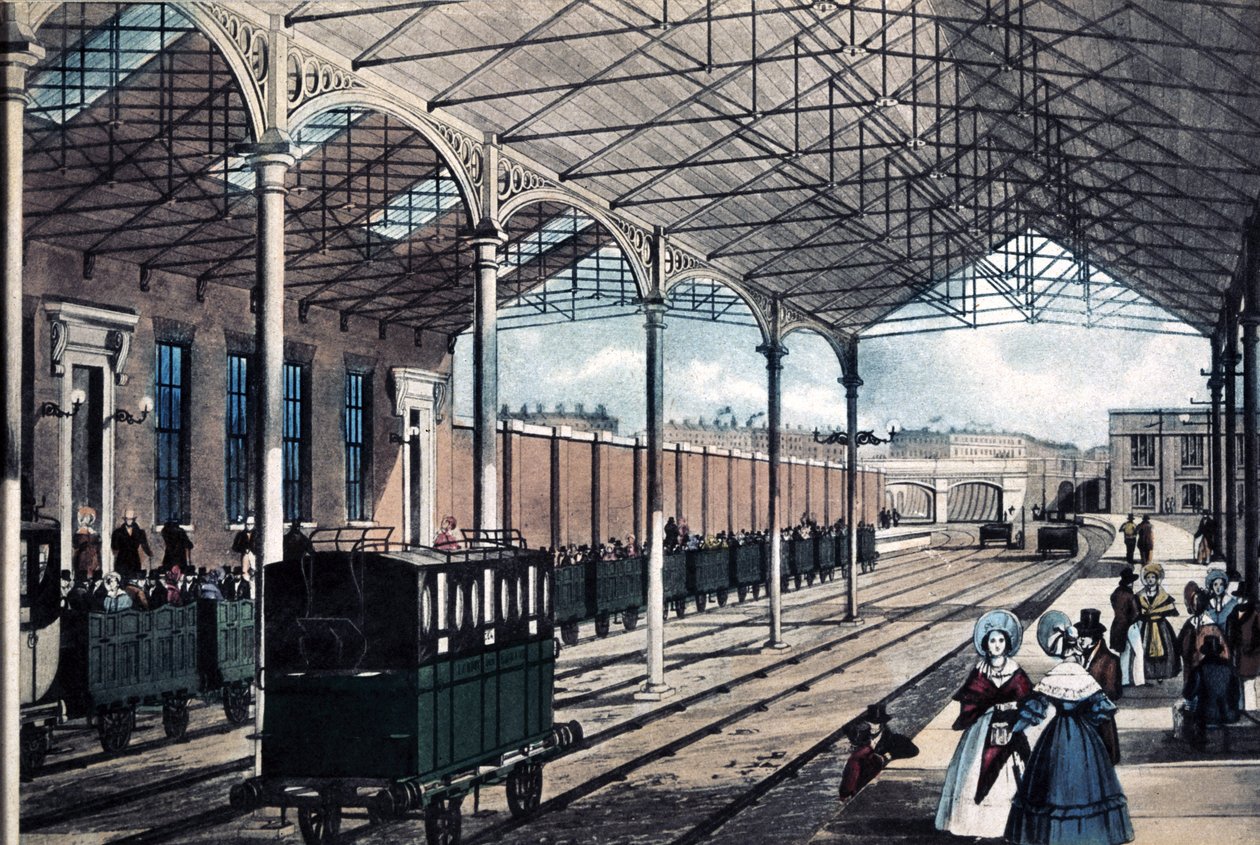 Euston İstasyonu, Londra, 1837 by English School